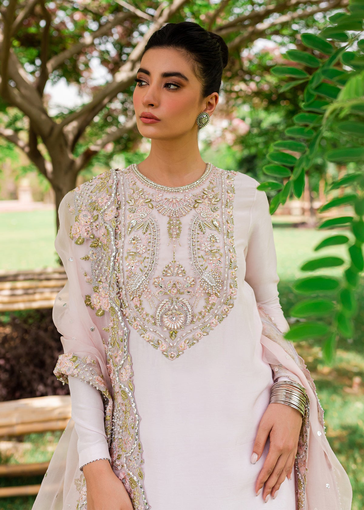 Mehr by Sadaf Fawad Khan — side view | SFK Luxury Pret