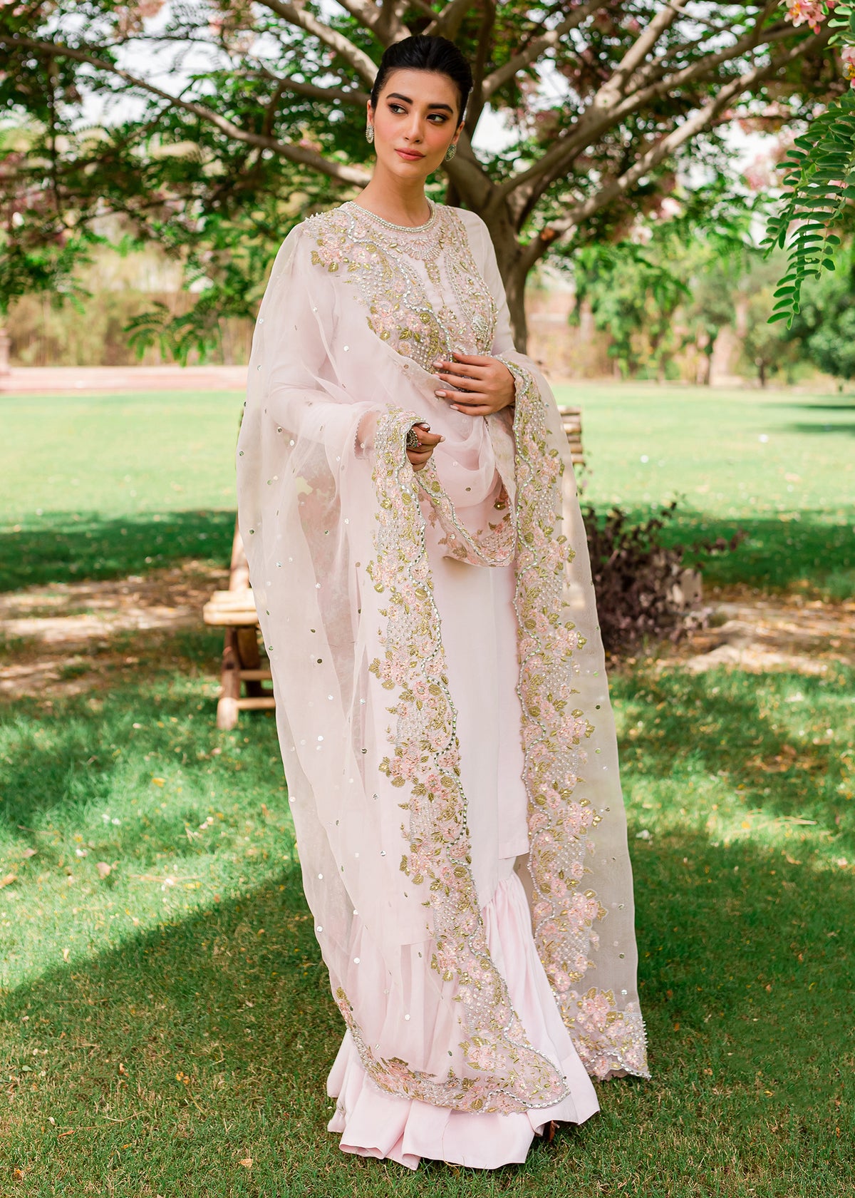 Mehr by Sadaf Fawad Khan — full length view | SFK Luxury Pret
