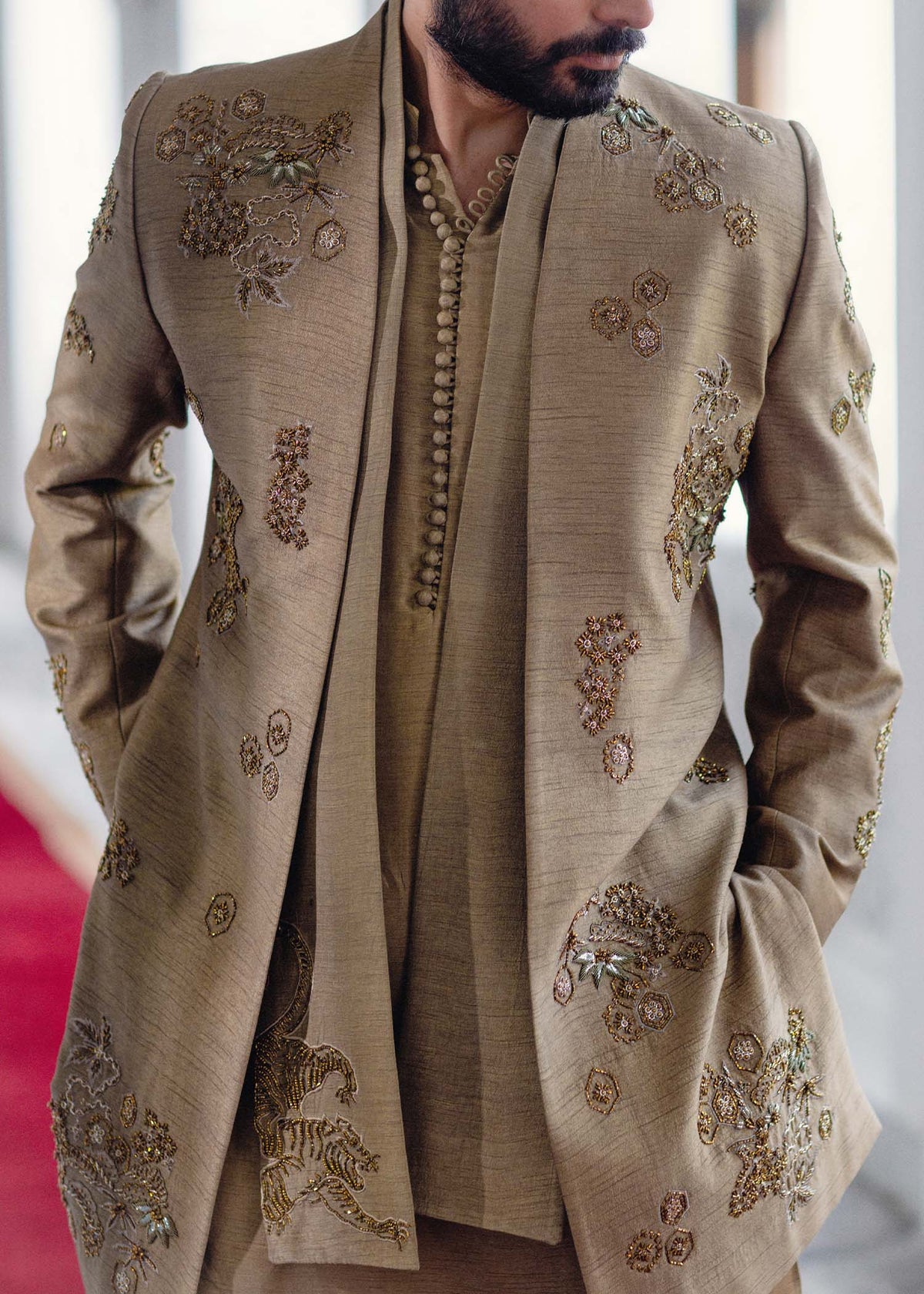 Akeem by Sadaf Fawad Khan — full length view | SFK Menswear