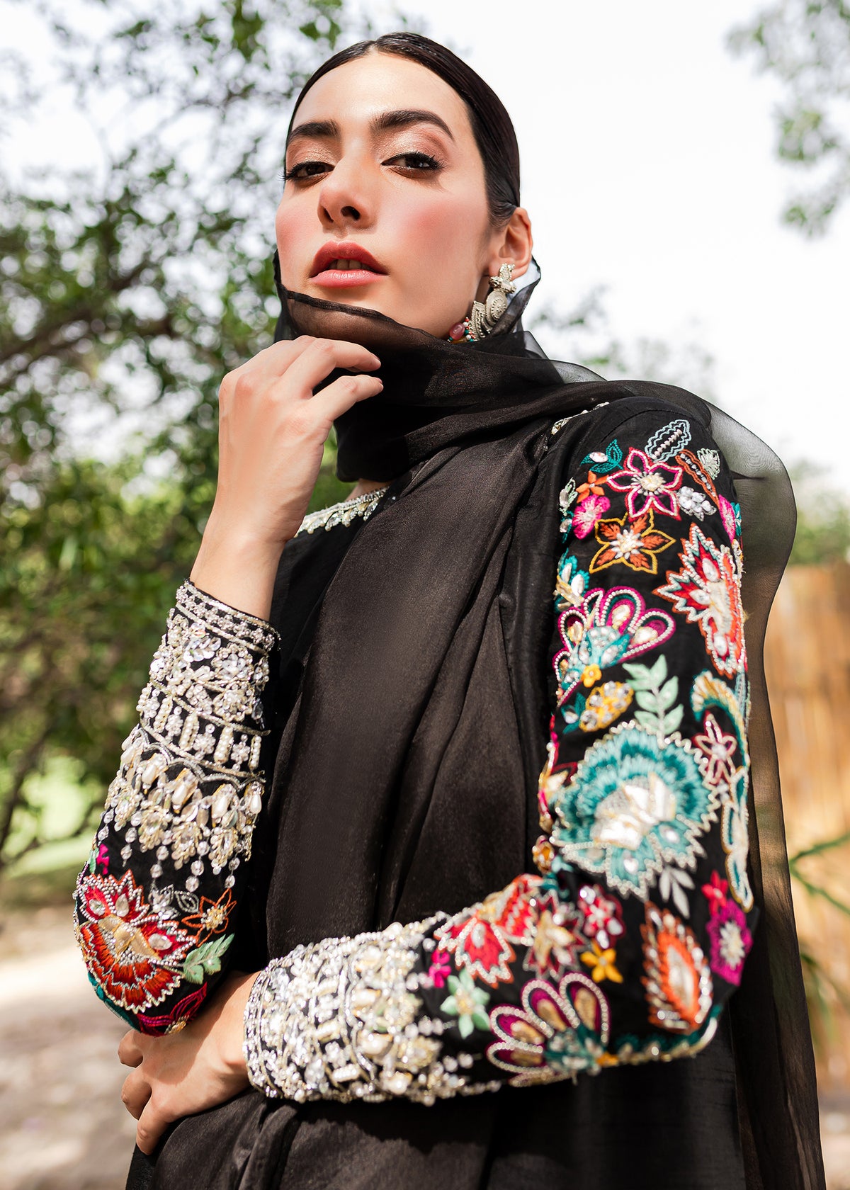 Parisa by Sadaf Fawad Khan — side view | SFK Luxury Pret