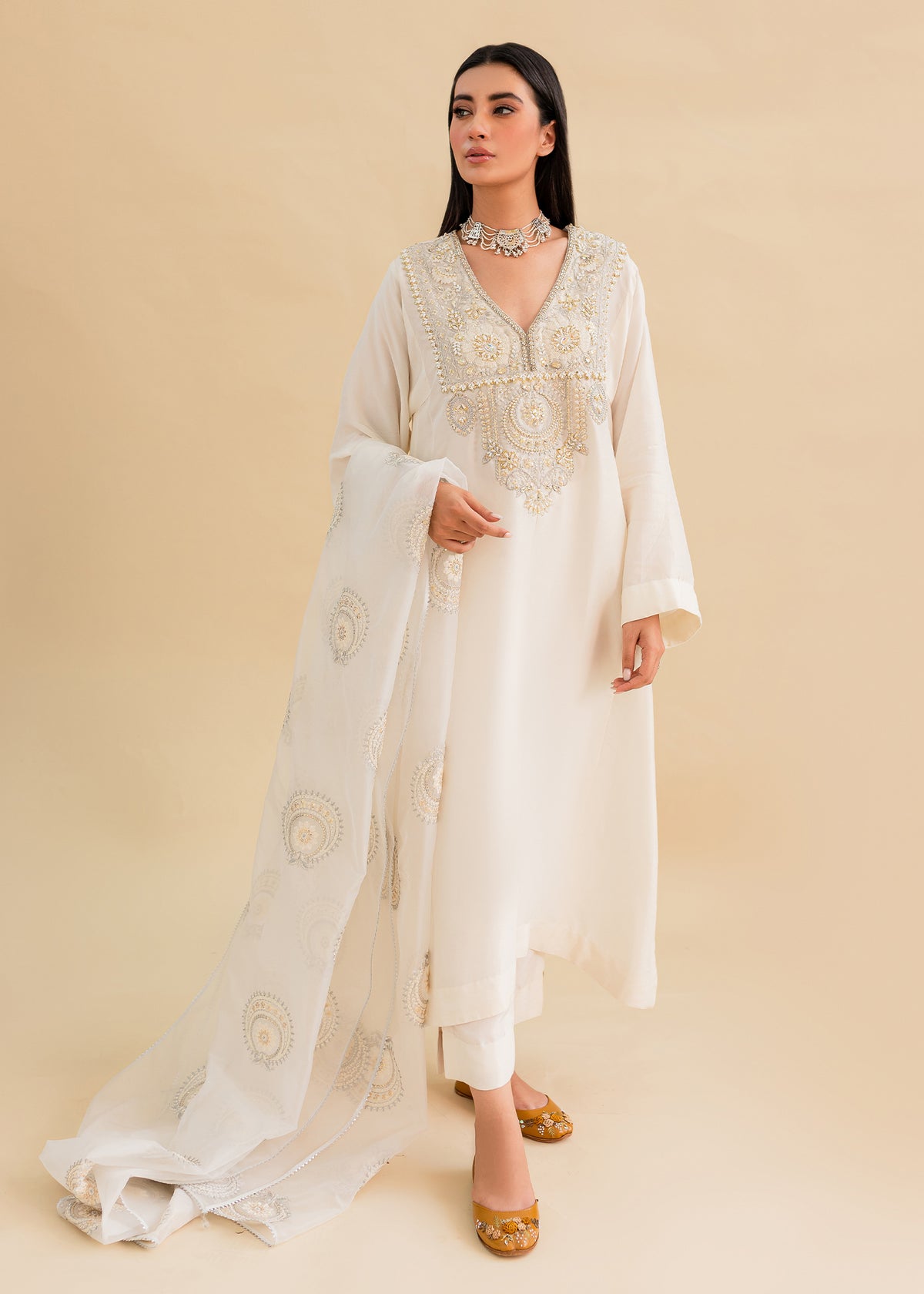 Nysa by Sadaf Fawad Khan — detail view | SFK Luxury Pret