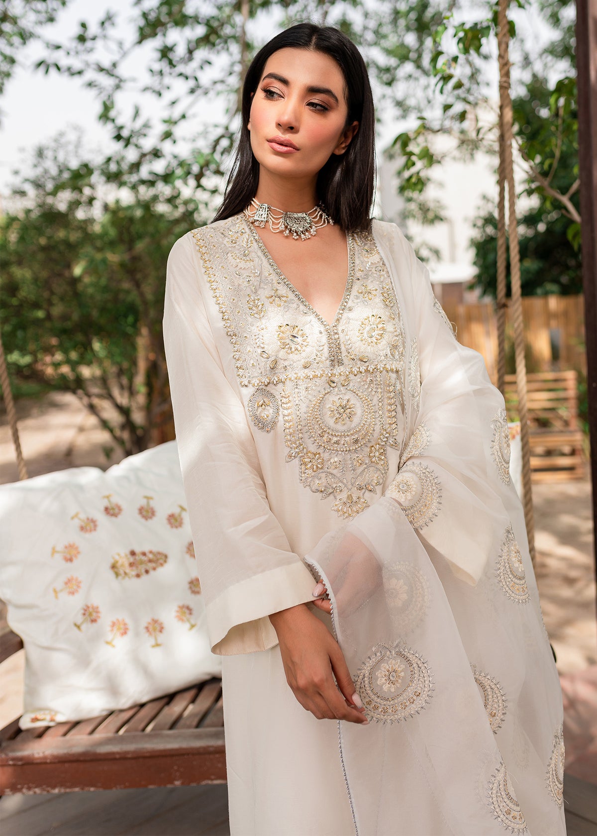 Nysa by Sadaf Fawad Khan — side view | SFK Luxury Pret
