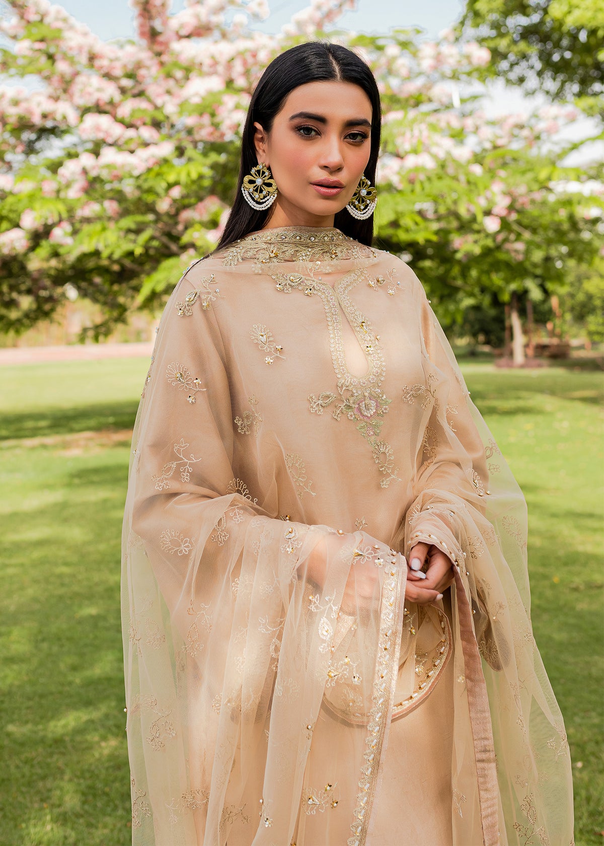 Freya by Sadaf Fawad Khan — side view | SFK Luxury Pret