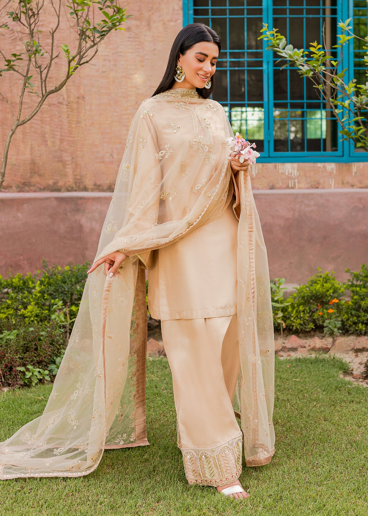 Freya by Sadaf Fawad Khan — full length view | SFK Luxury Pret