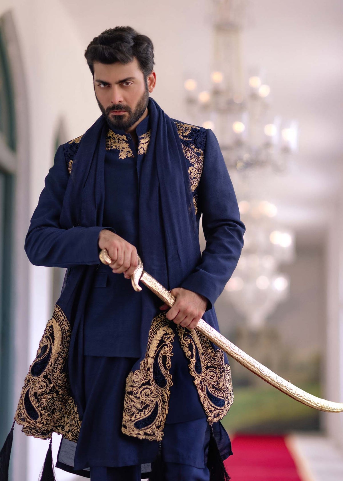 Badr by Sadaf Fawad Khan — side view | SFK Menswear