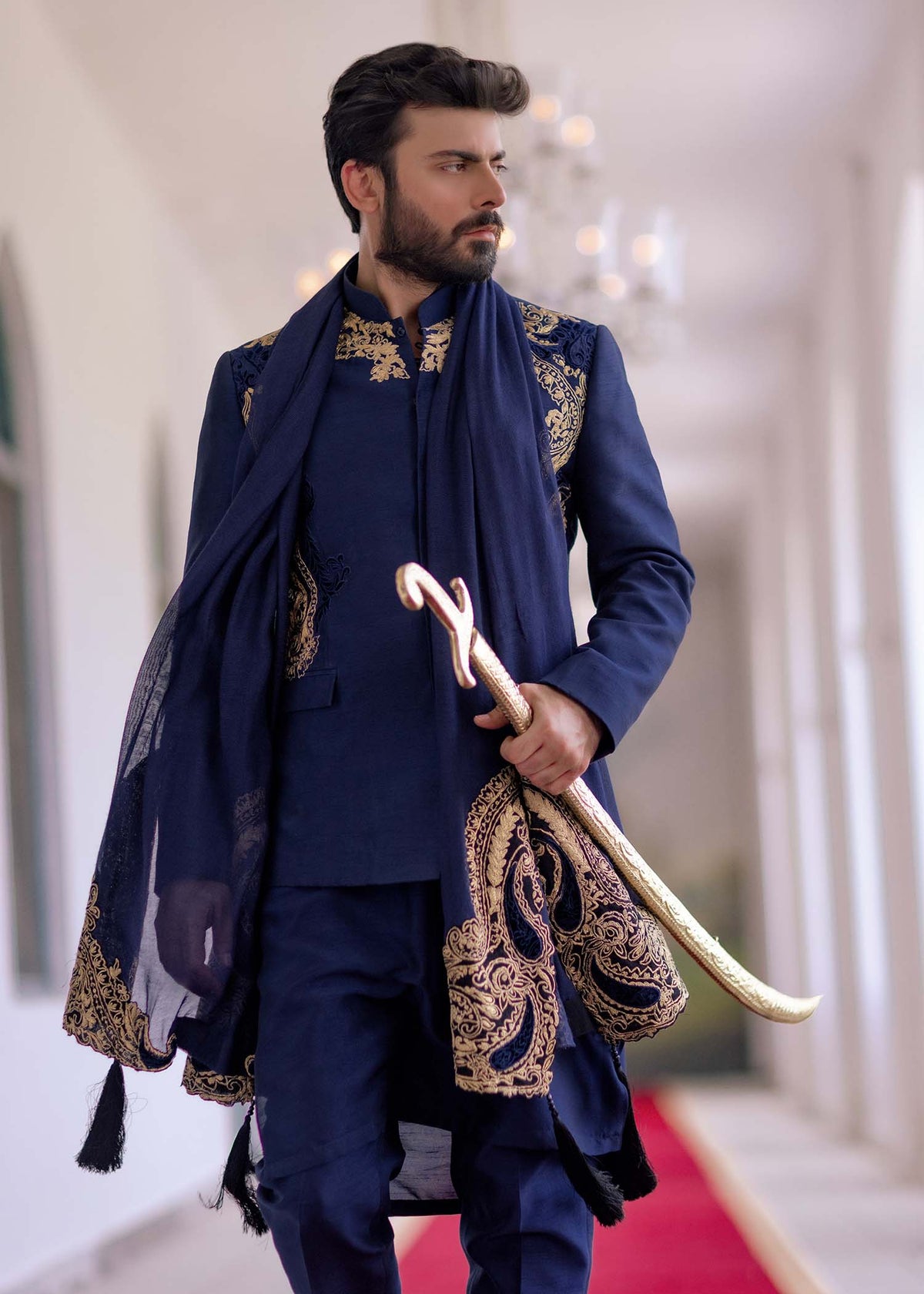Badr by Sadaf Fawad Khan — detail view | SFK Menswear
