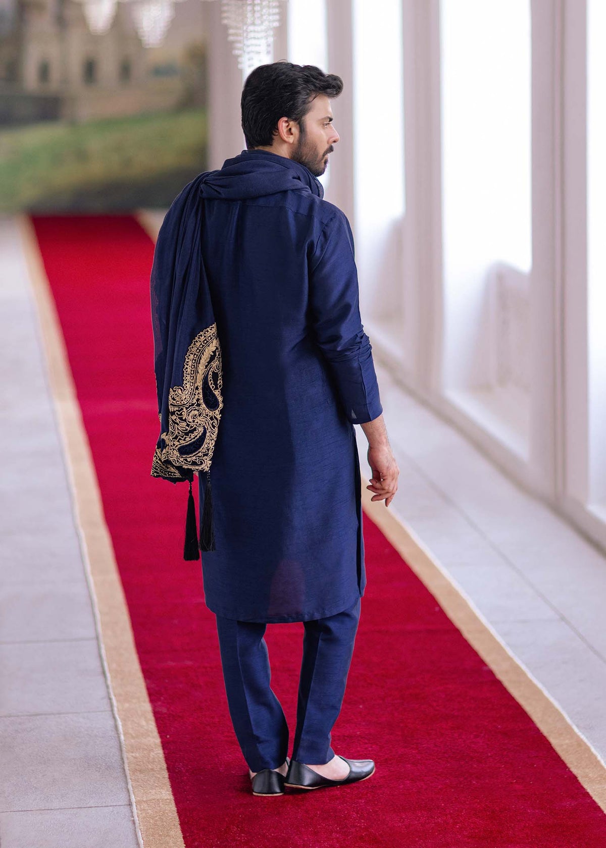 Azraq by Sadaf Fawad Khan — detail view | SFK Menswear