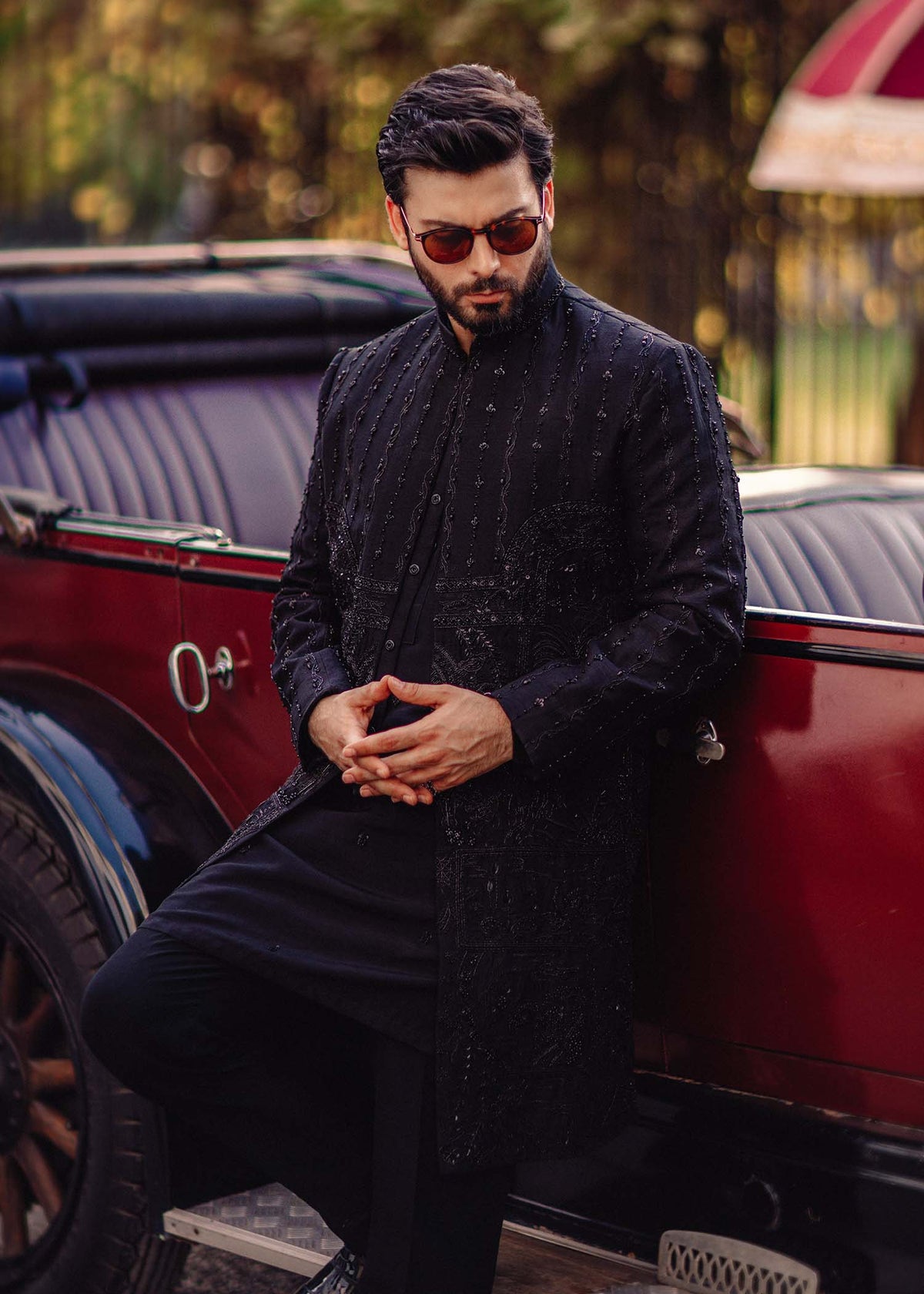 Arz by Sadaf Fawad Khan — side view | SFK Menswear