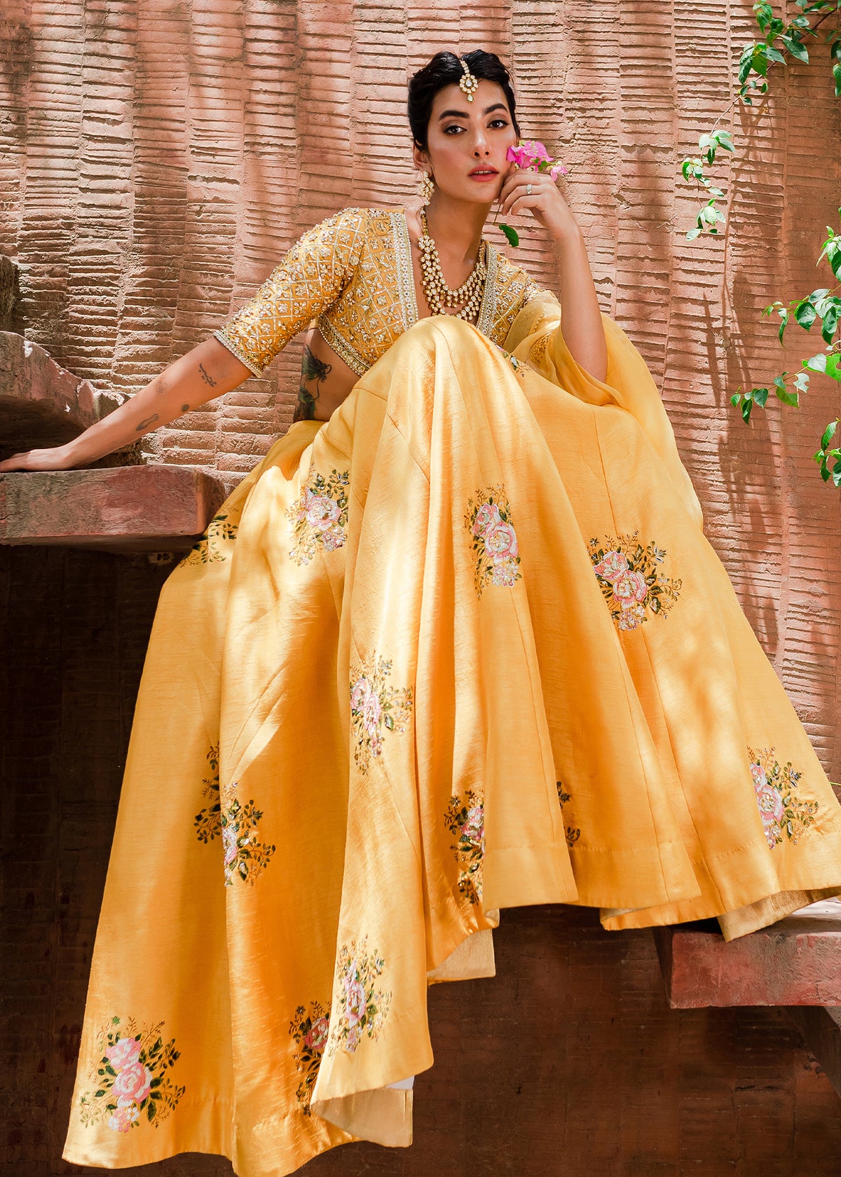Nehal by Sadaf Fawad Khan — side view | SFK Luxury Pret