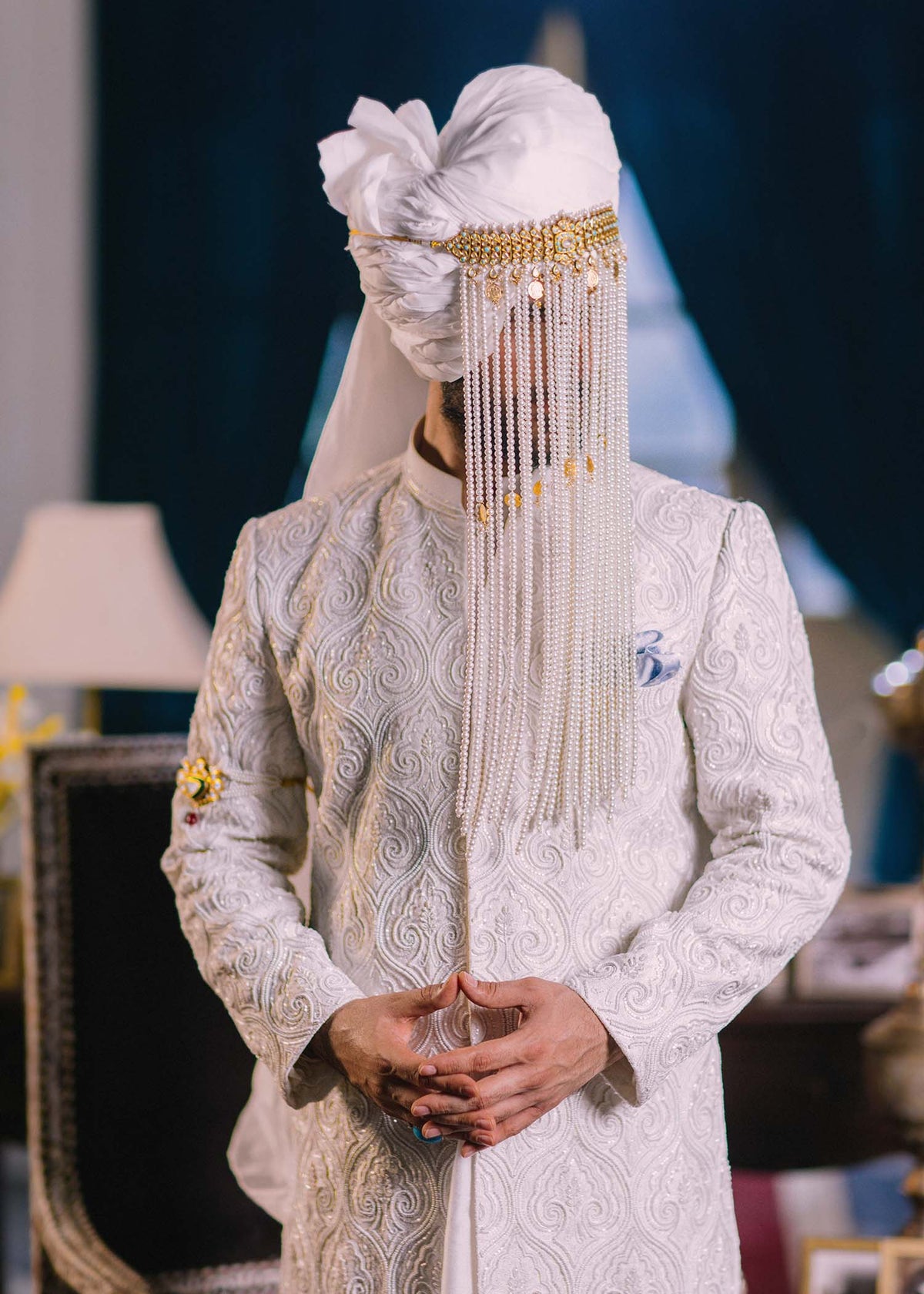 Motiya by Sadaf Fawad Khan — side view | SFK Menswear