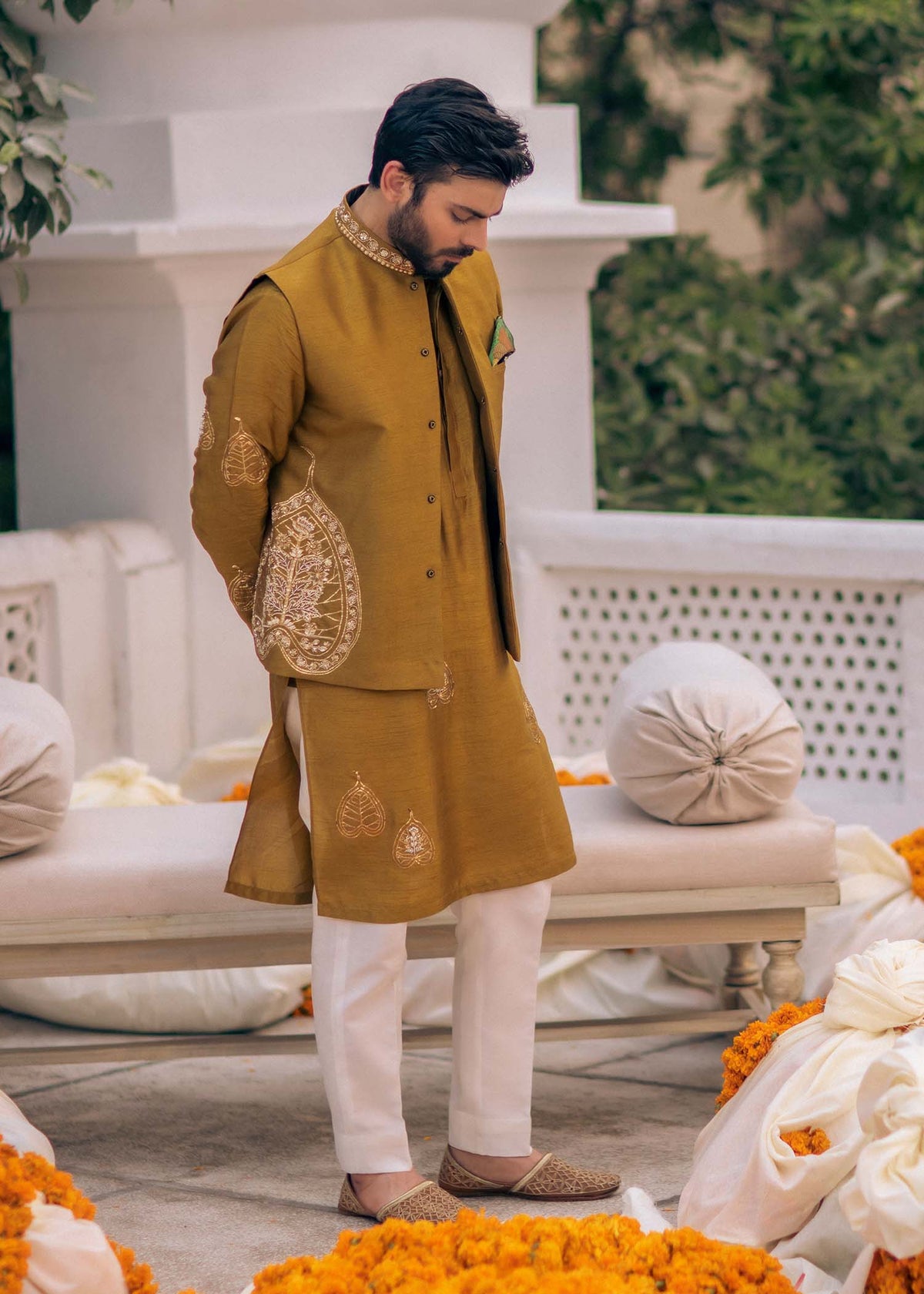 Zuhal by Sadaf Fawad Khan — side view | SFK Menswear