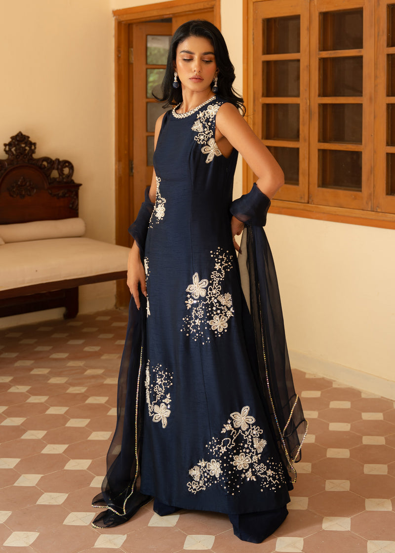 Party Wear Sapphire Formal Dresses Pakistani Sapphire Blue Embroidered Chiffon Outfit Pakistani Formal Wear Party Wear Sapphire Formal Dresses Pakistani Sapphire Blue Embroidered Chiffon Outfit Pakistani Formal Wear