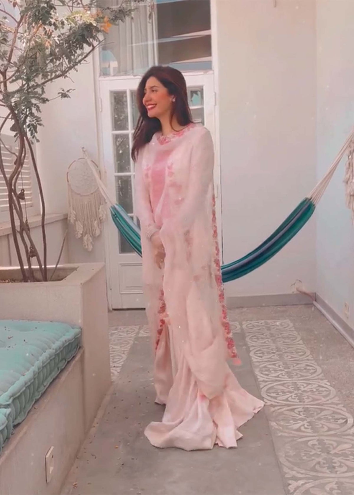 Laleh Pink by Sadaf Fawad Khan — side view | SFK Luxury Pret
