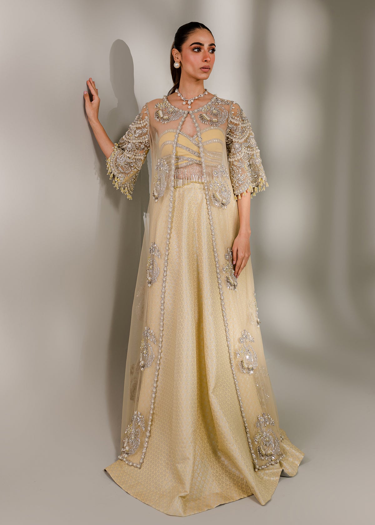 selina designer dresses Selinadress Scoop Luxury Tassel White Long Evening Dress Formal Gowns SELINADRESS