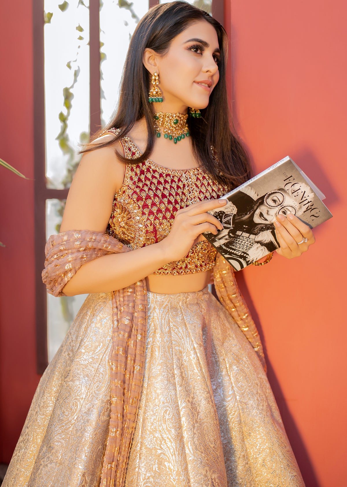 Enchanted Rose by Sadaf Fawad Khan — detail view | SFK Formal