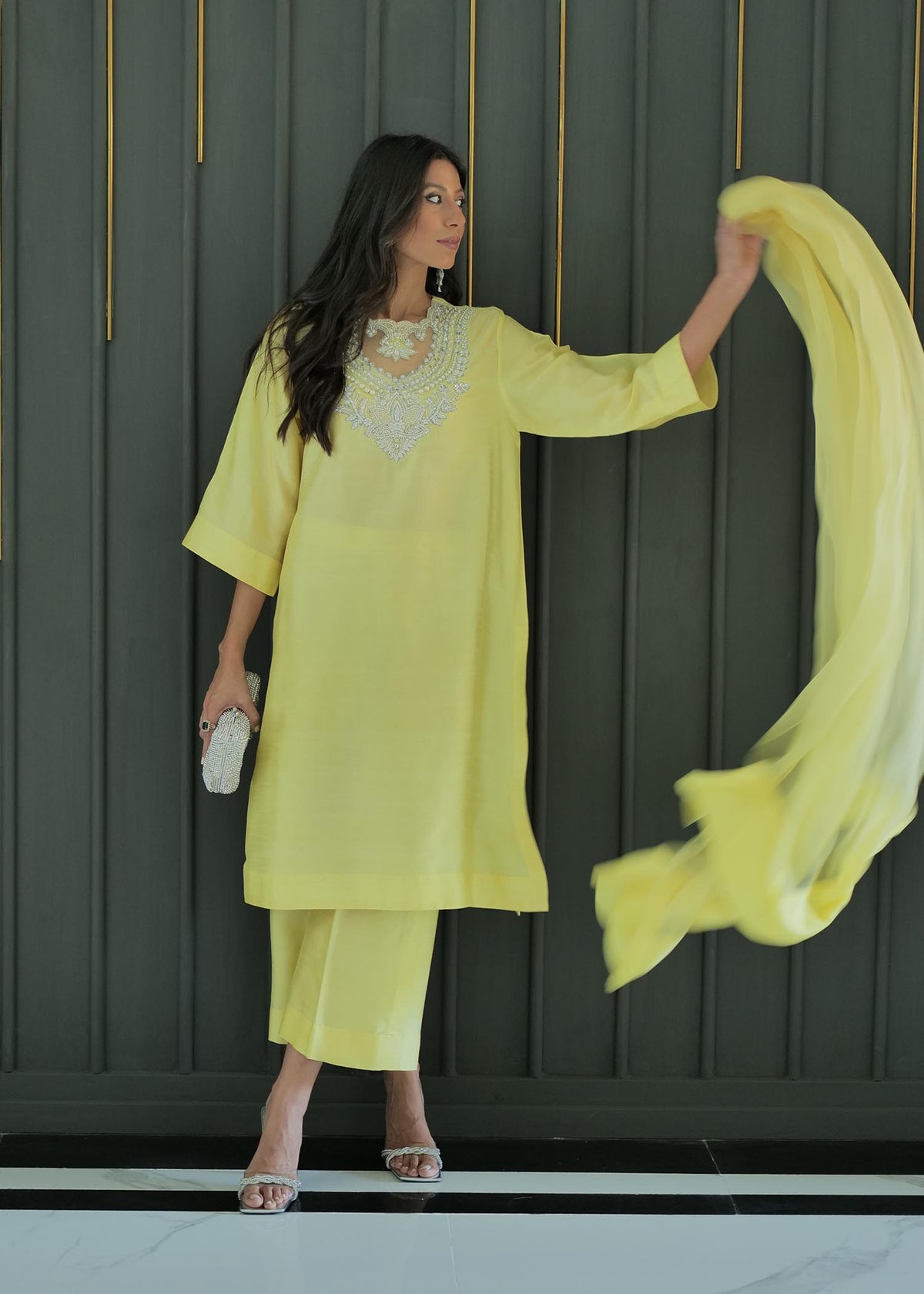 Flower Shower by Sadaf Fawad Khan — full length view | SFK Pret