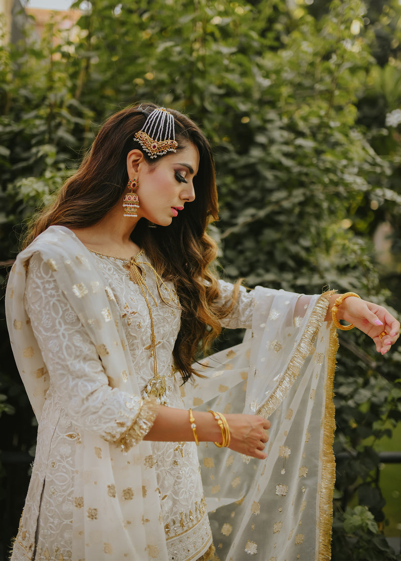 Sublime Champagne by Sadaf Fawad Khan — detail view | SFK Formal