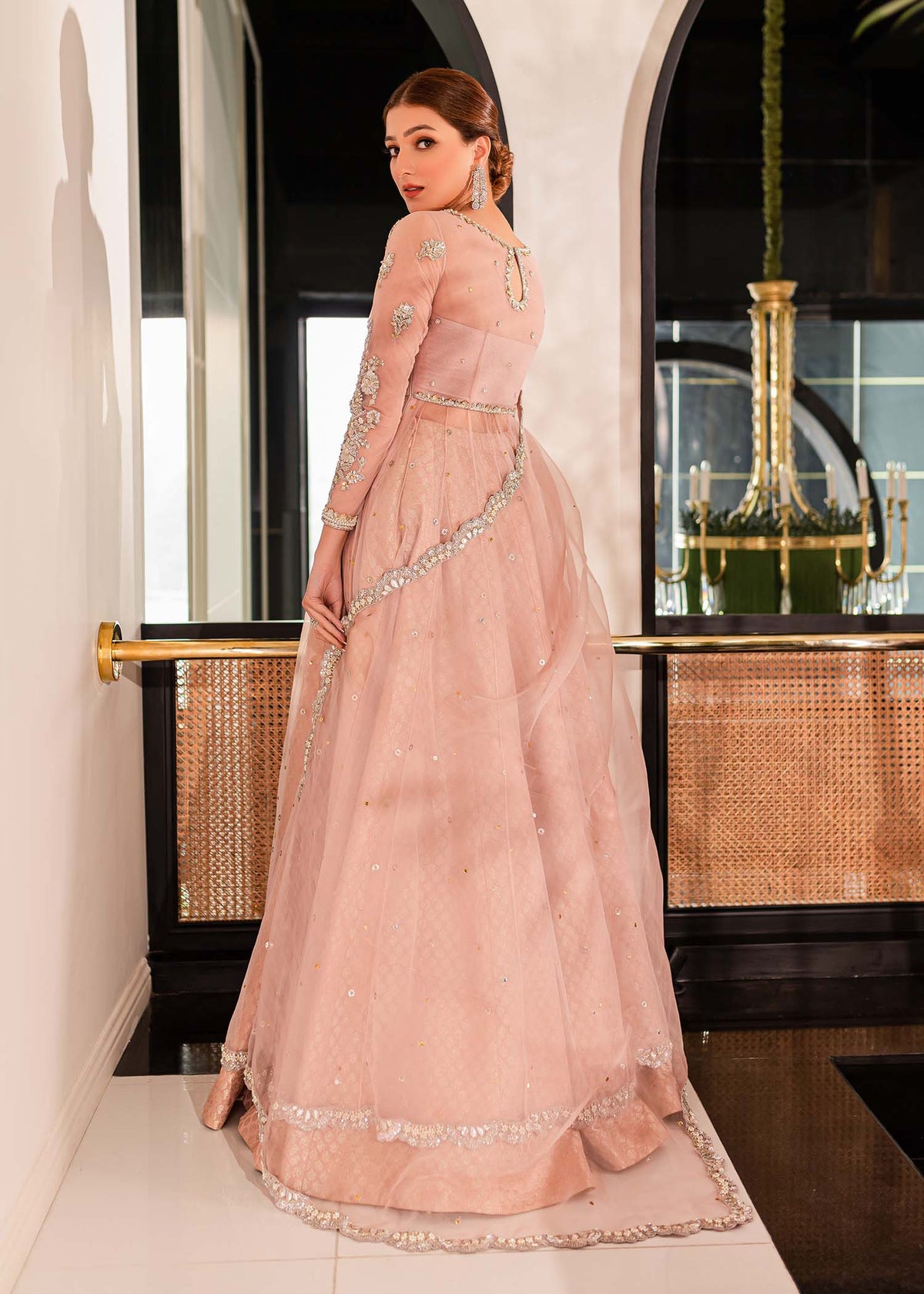 Pink Sorbet by Sadaf Fawad Khan — full length view | SFK Formal