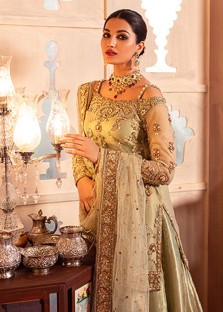 Magical Green by Sadaf Fawad Khan — detail view | SFK Formal