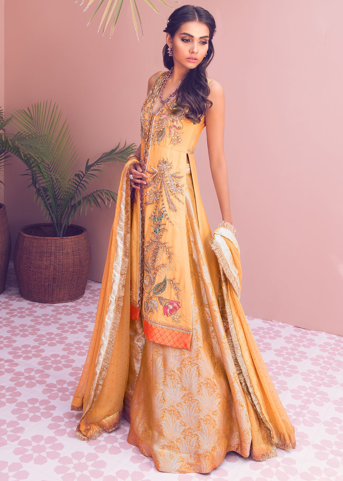 Orchre Fantasy by Sadaf Fawad Khan — detail view | SFK Formal