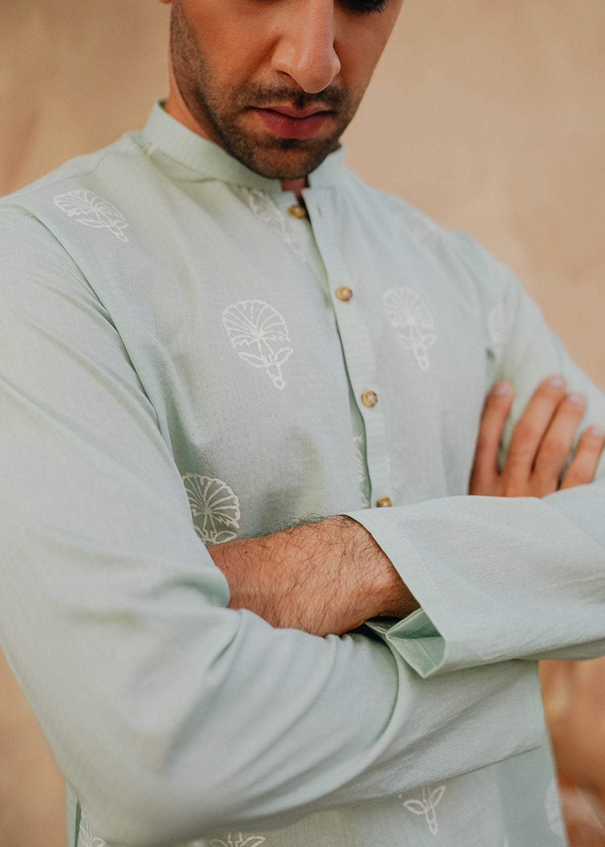 Ocean Song by Sadaf Fawad Khan — detail view | SFK Menswear