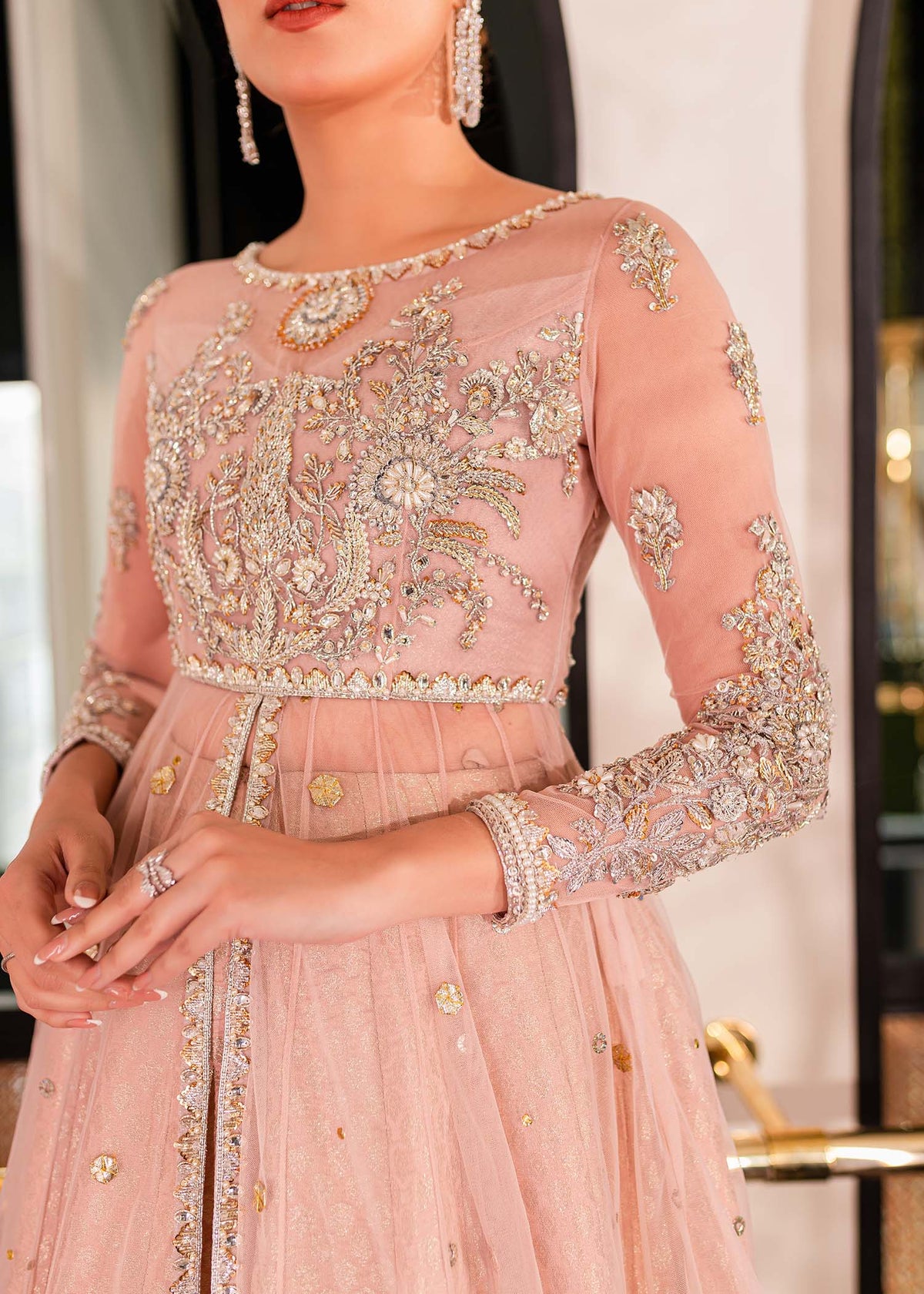 Pink Sorbet by Sadaf Fawad Khan — detail view | SFK Formal