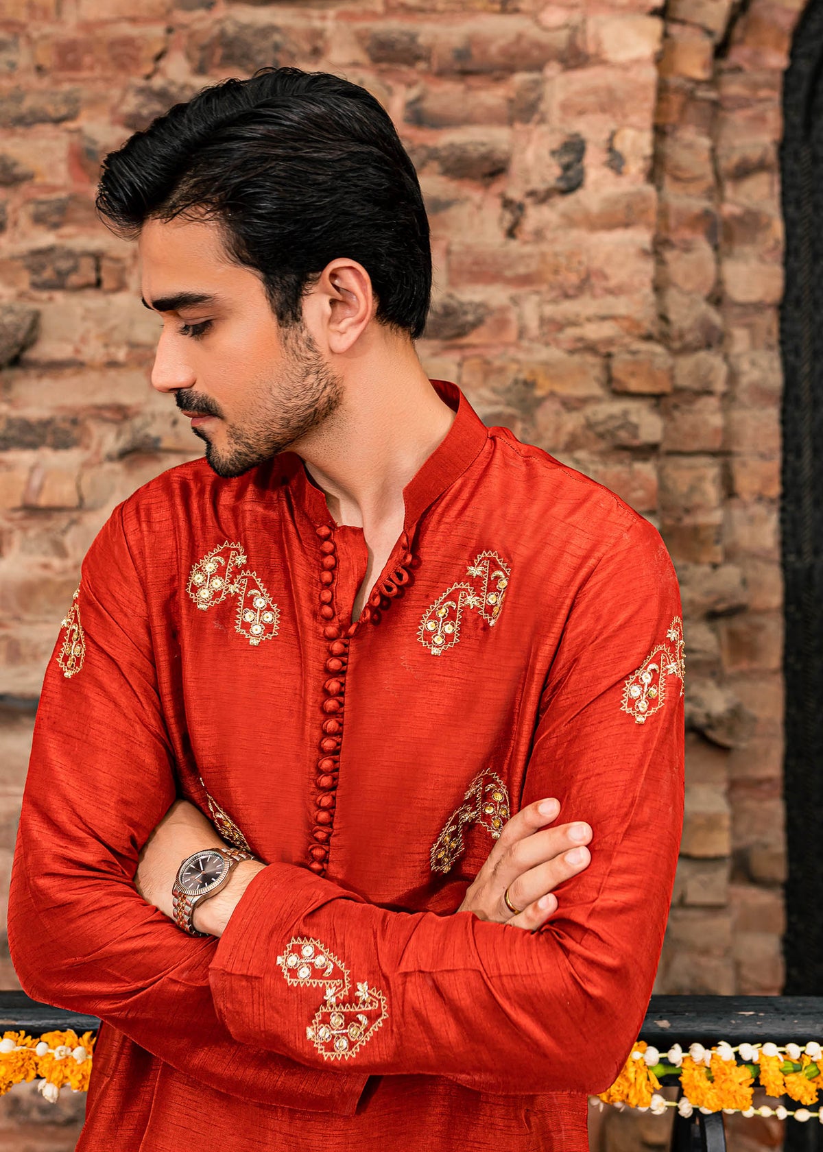 Yaqoot by Sadaf Fawad Khan — full length view | SFK Menswear