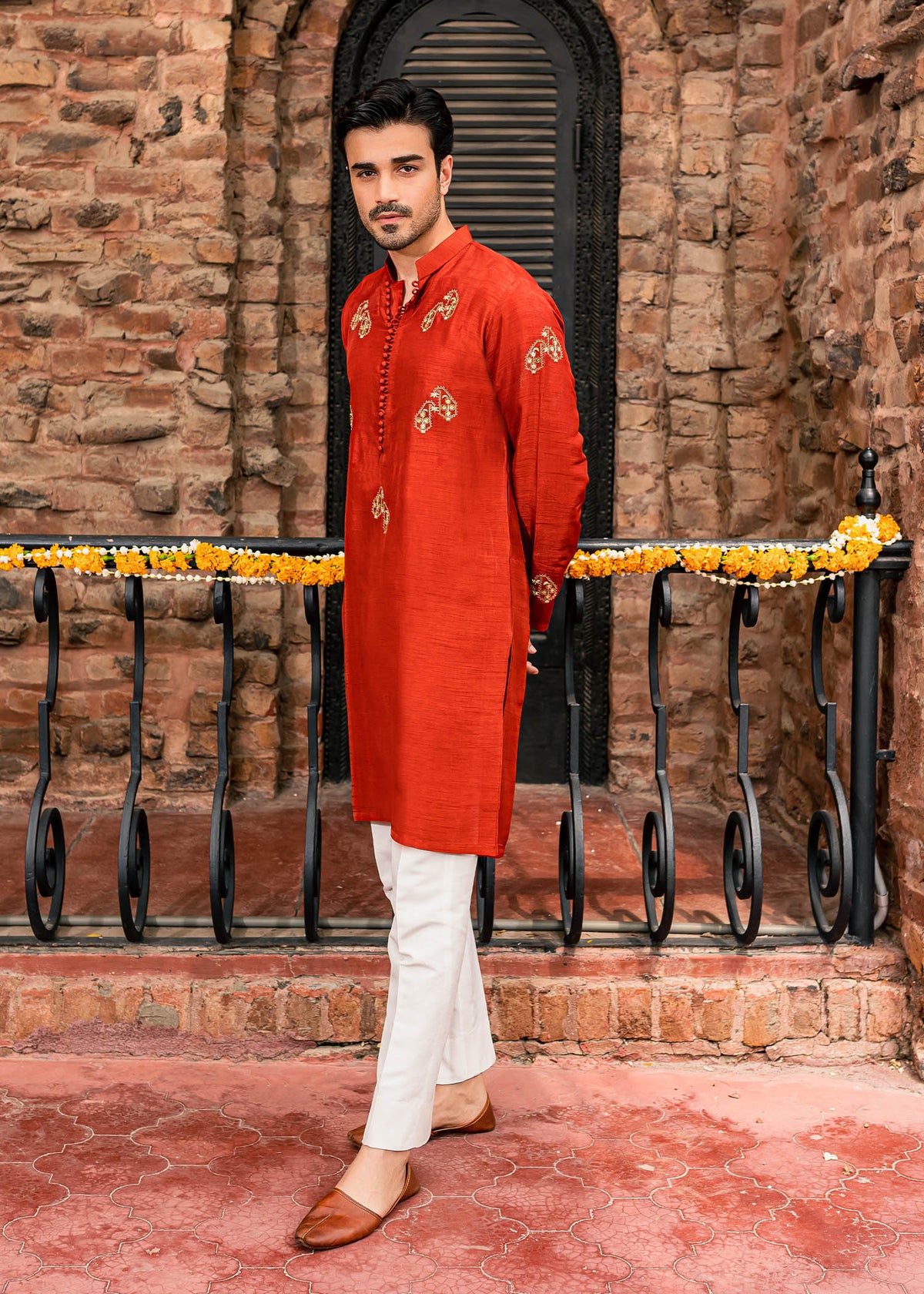 Yaqoot by Sadaf Fawad Khan — close-up view | SFK Menswear
