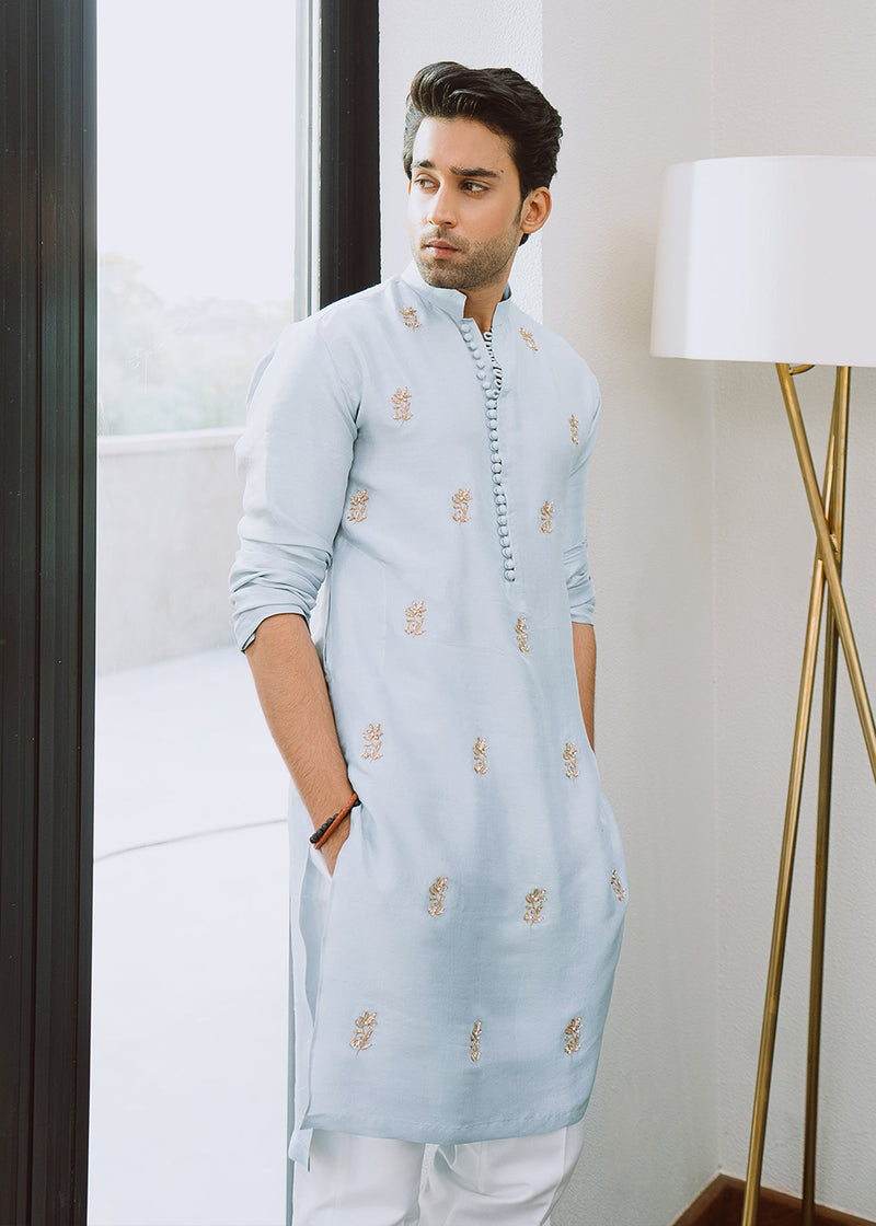Snow Frost by Sadaf Fawad Khan — detail view | SFK Menswear