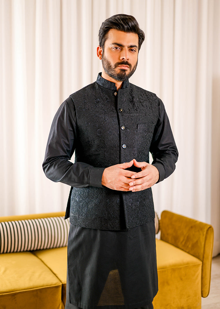 Radin Black by Sadaf Fawad Khan — detail view | SFK Menswear