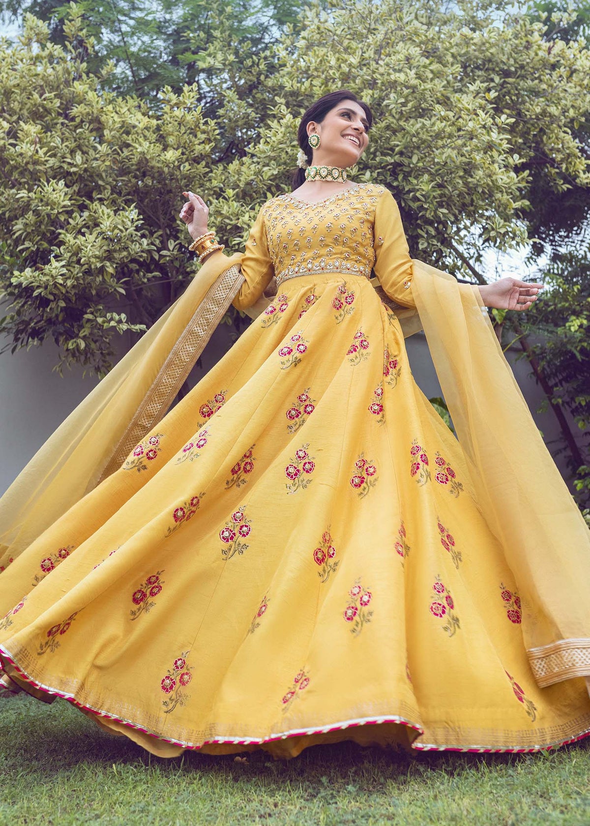 Yellow Island by Sadaf Fawad Khan — front view | SFK Formal