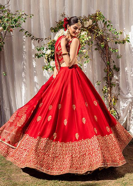 Rave Red by Sadaf Fawad Khan — full length view | SFK Formal