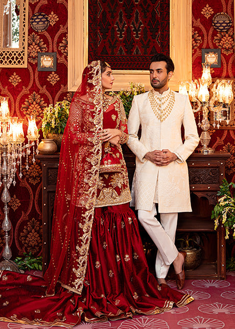 Ruby Woo by Sadaf Fawad Khan — close-up view | SFK Formal