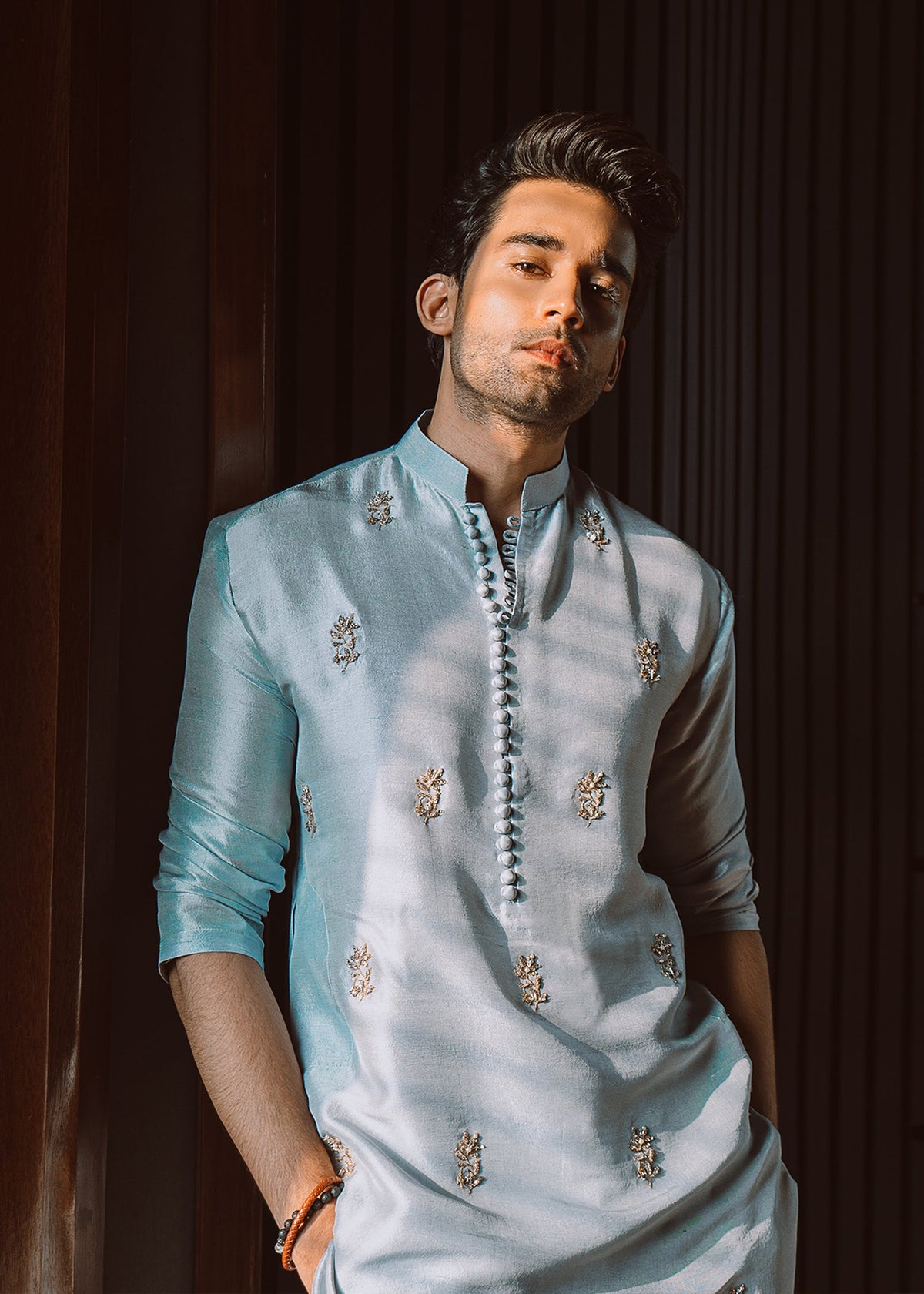 Snow Frost by Sadaf Fawad Khan — side view | SFK Menswear