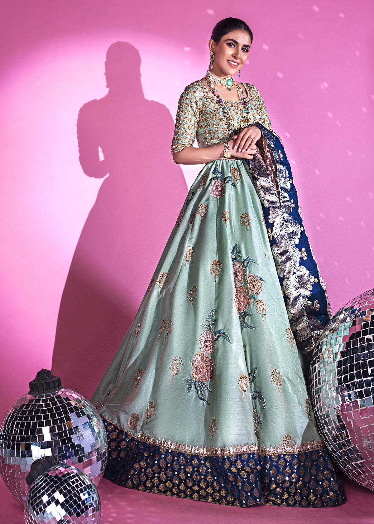 Tropical Orchid by Sadaf Fawad Khan — full length view | SFK Formal
