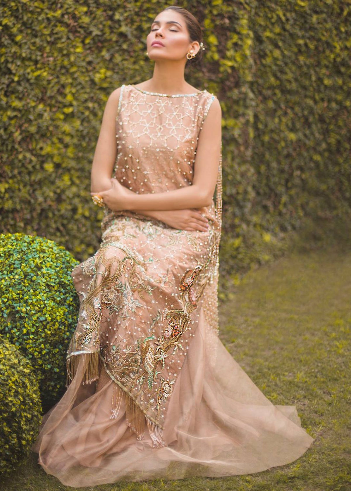 Golden Rouge by Sadaf Fawad Khan — detail view | SFK Formal
