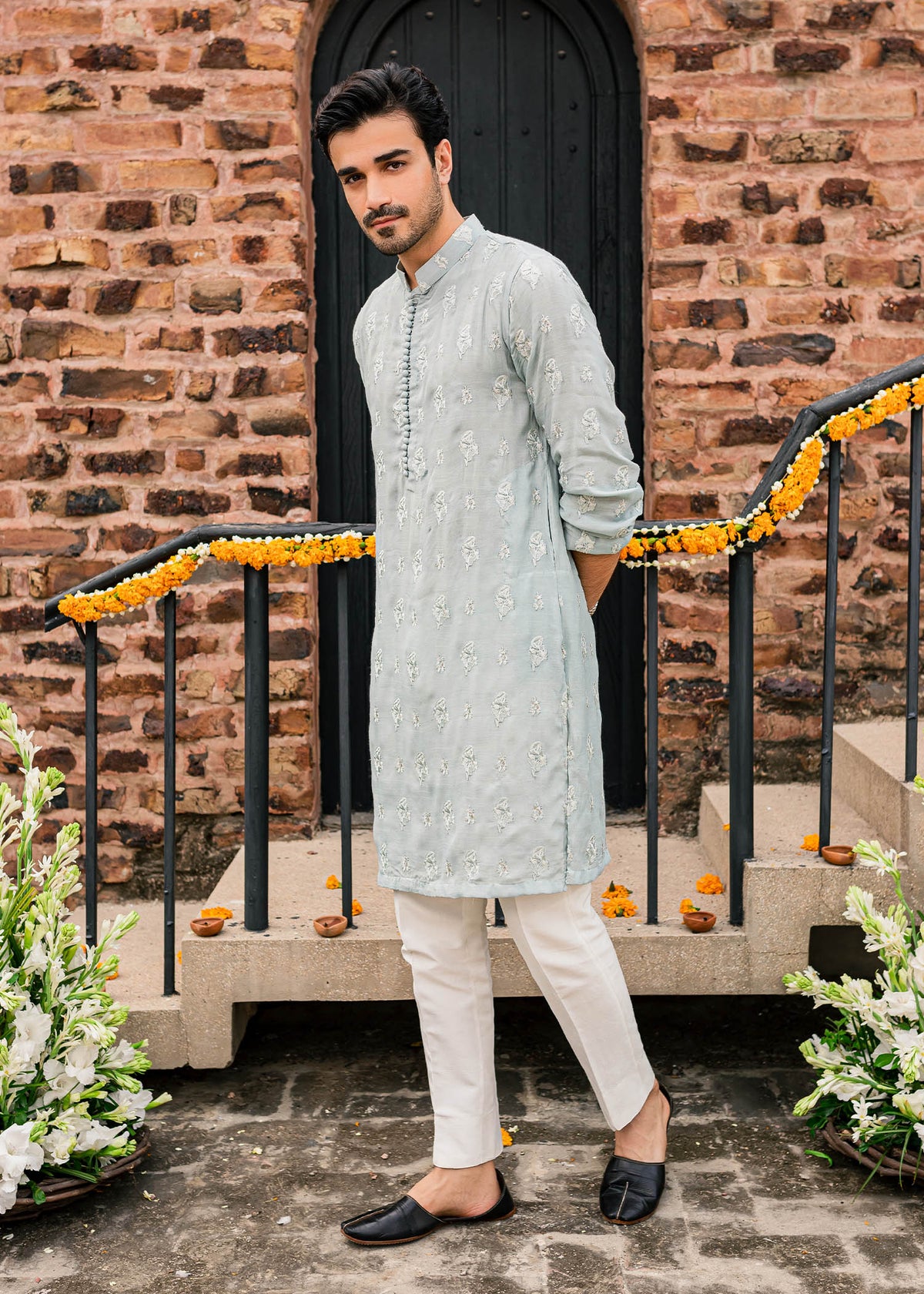 Sartan by Sadaf Fawad Khan — close-up view | SFK Menswear