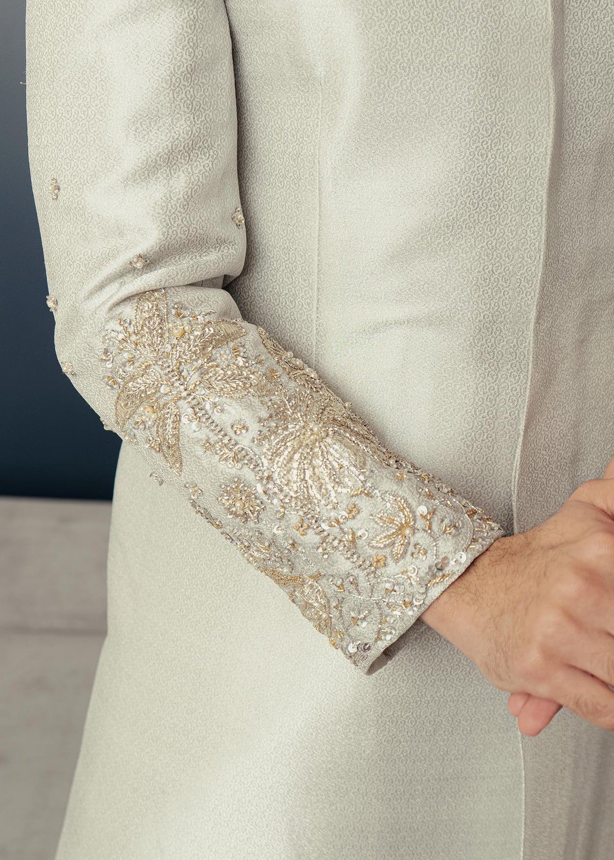 Sterling Palms by Sadaf Fawad Khan — detail view | SFK Menswear