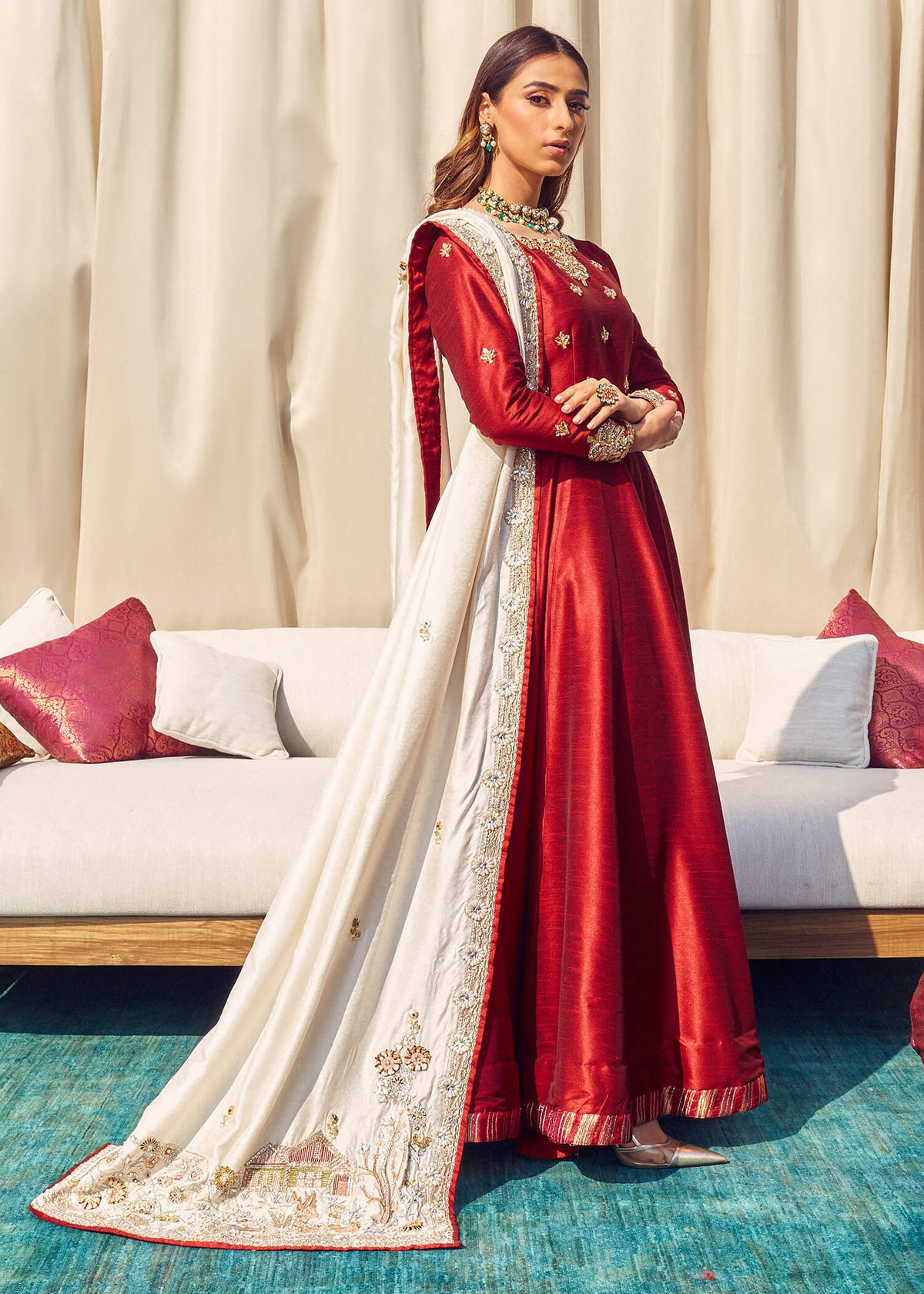Ghulab by Sadaf Fawad Khan — Rose Pink Embellished Formal Outfit | SFK Formal