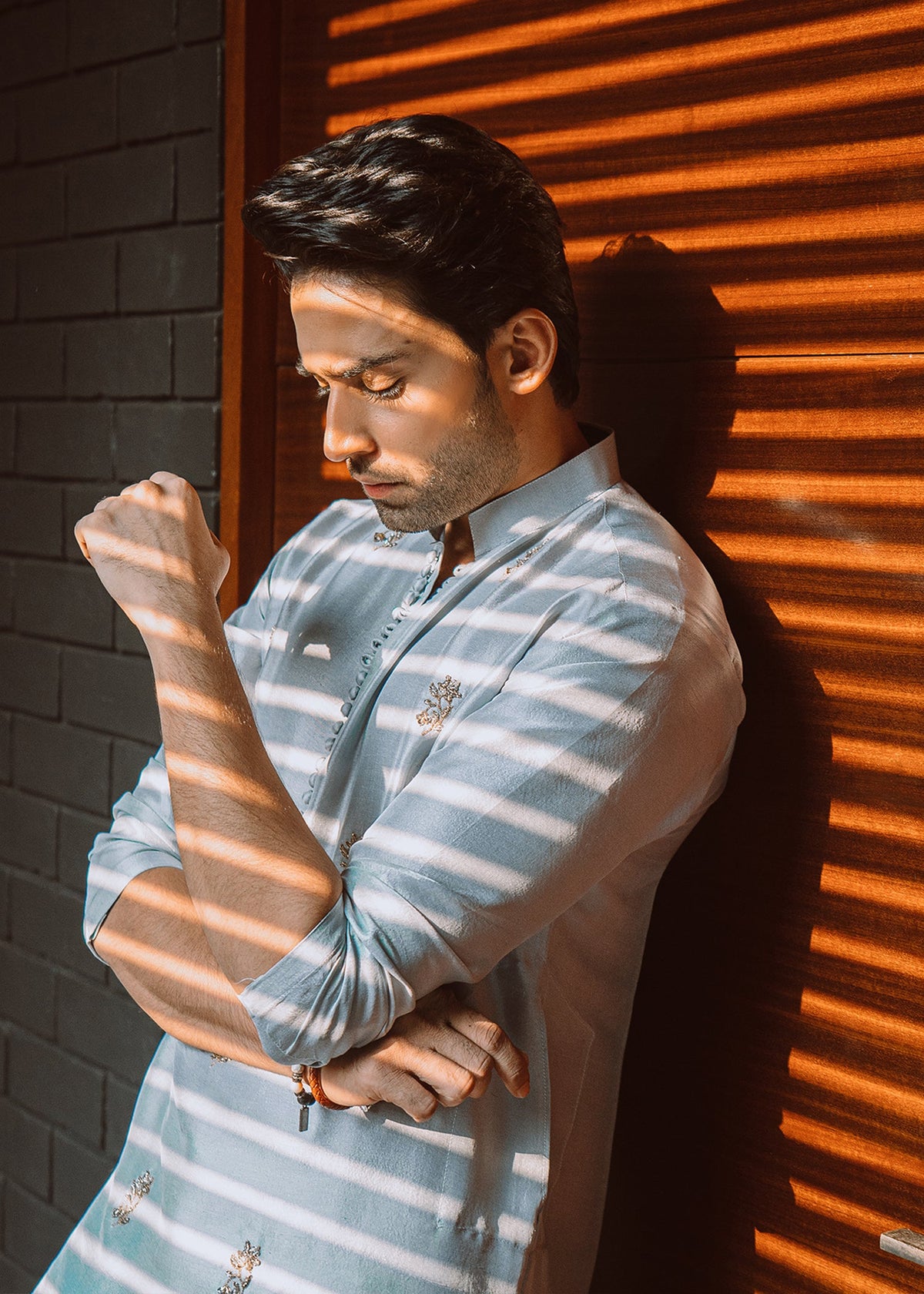 Snow Frost by Sadaf Fawad Khan — full length view | SFK Menswear