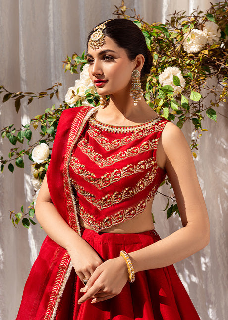Rave Red by Sadaf Fawad Khan — styled view | SFK Formal
