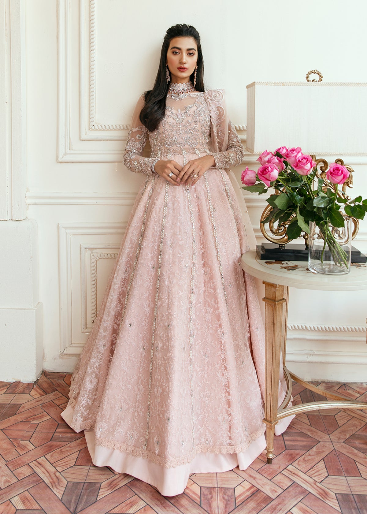 Pink Love by Sadaf Fawad Khan — detail view | SFK Formal