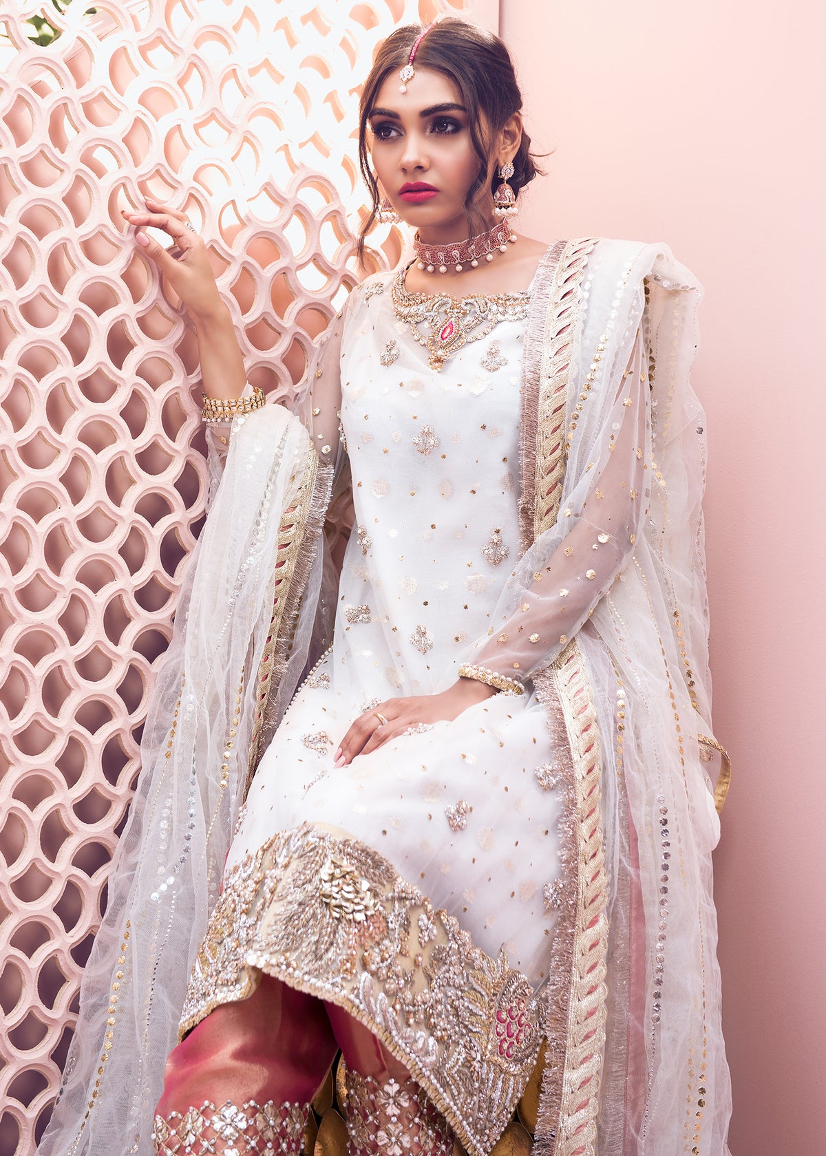 Moonstone Fantasy by Sadaf Fawad Khan — side view | SFK Formal