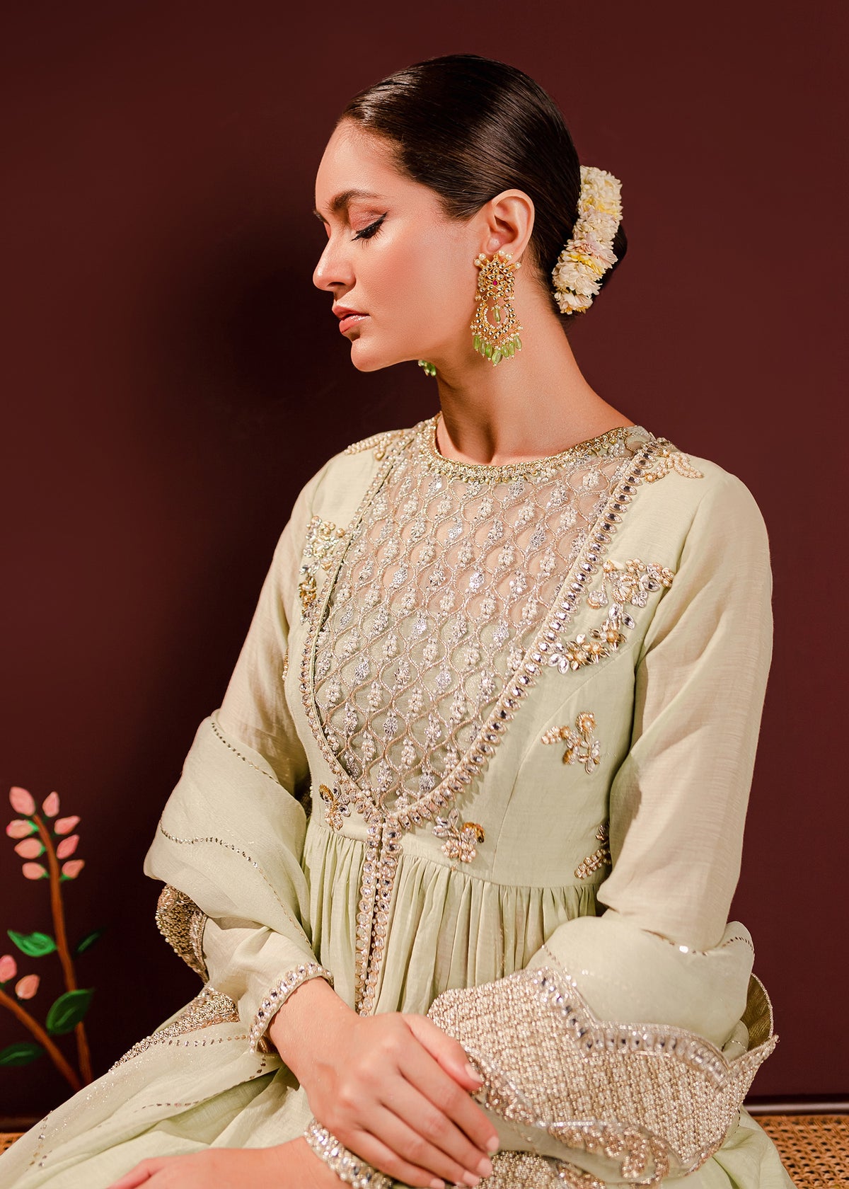 Sea Queen by Sadaf Fawad Khan — side view | SFK Formal