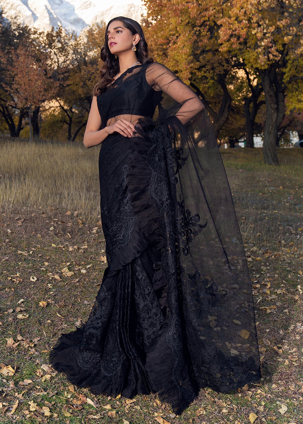 Black Jade by Sadaf Fawad Khan — detail view | SFK Formal