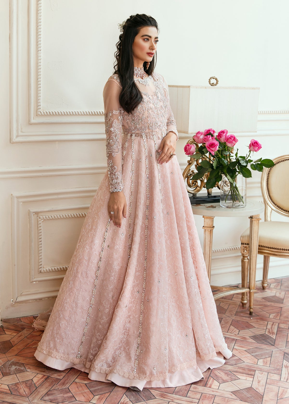 Pink Love by Sadaf Fawad Khan — back view | SFK Formal