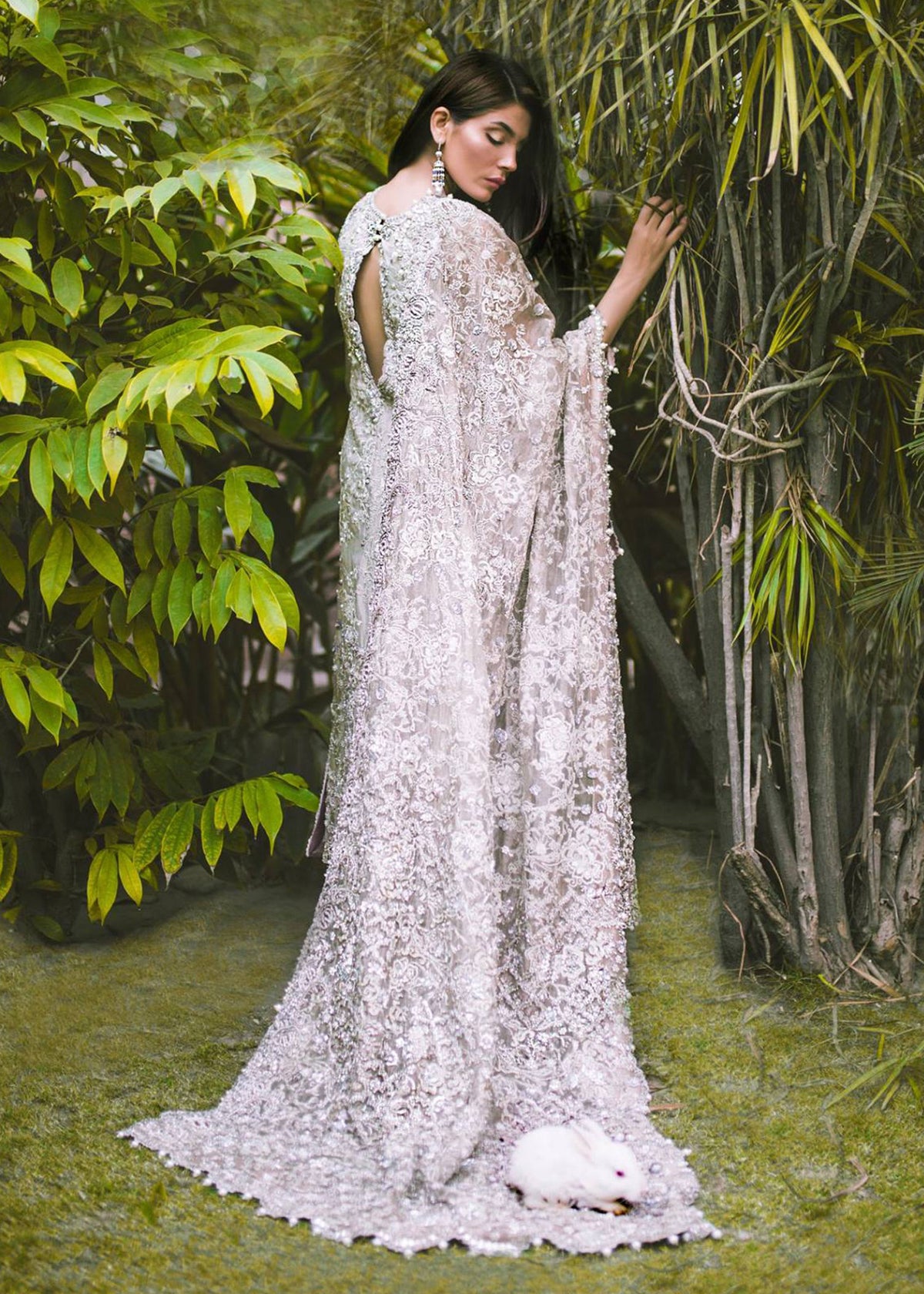 Pearl White by Sadaf Fawad Khan — detail view | SFK Formal
