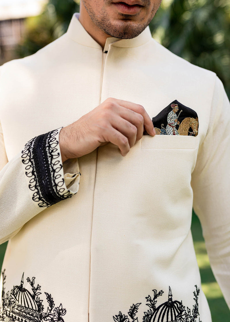 Antique Minarete by Sadaf Fawad Khan — detail view | SFK Menswear