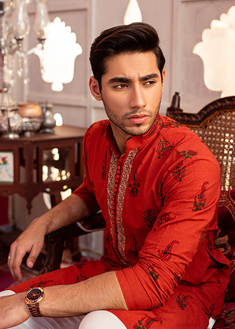 Safari Sunset by Sadaf Fawad Khan — detail view | SFK Menswear