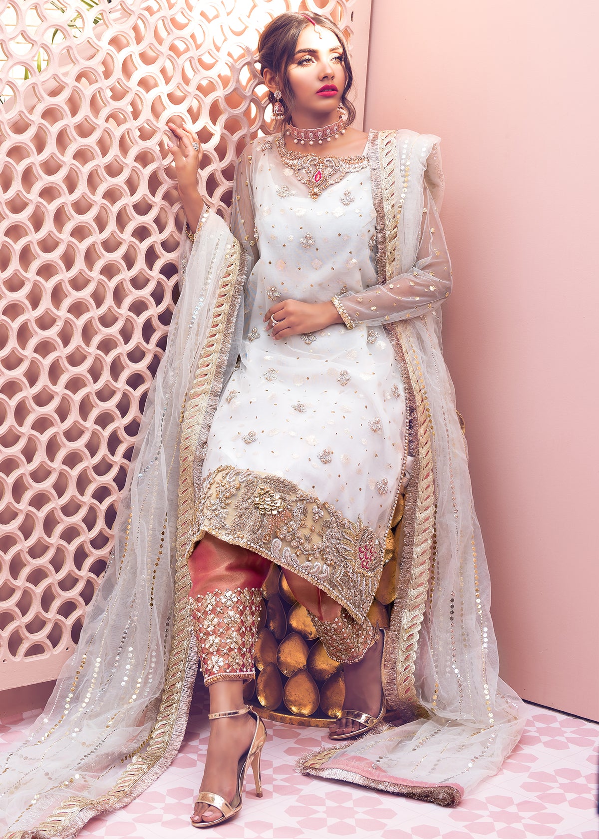 Moonstone Fantasy by Sadaf Fawad Khan — detail view | SFK Formal